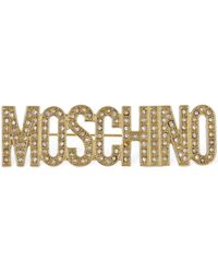Moschino - Crystal Brooch - Lyst