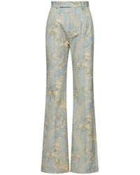 Vivienne Westwood - Pantalones acampanados de algodón jacquard - Lyst