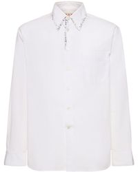 Marni - Camisa de popelina de algodón orgánico - Lyst