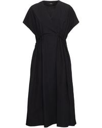 Weekend by Maxmara - Femme Robe Midi En Popeline À Manches Courtes Blasone - Lyst