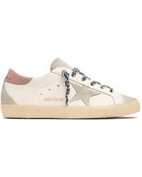 Golden Goose - 20Mm Super-Star Leather Sneakers - Lyst