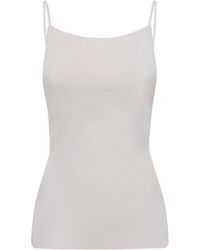 WeWoreWhat - Top in viscosa e nylon stretch a costine - Lyst