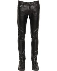 April77 16cm Joey Lezzer Faux Leather Trousers - Black
