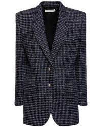 Alessandra Rich - Oversized Sequined Tweed Jacket - Lyst
