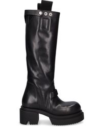 Rick Owens - 60Mm Bogun Leather Tall Boots - Lyst