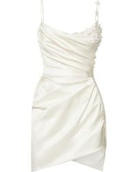 Vivienne Westwood Venus Heavy Stretch Satin Short Dress - White