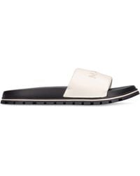 Marc Jacobs - Leather Slide Sandals - Lyst