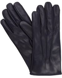 Mario Portolano Leather Gloves - Blue