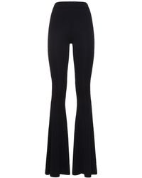 ANDAMANE - peggy Maxi Flared Jersey Pants - Lyst