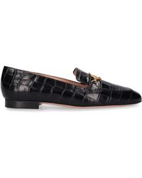 Bally - 10Mm Obrien Croc Embossed Loafers - Lyst