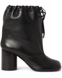Maison Margiela - Bottines en cuir souple tabi 80 mm - Lyst