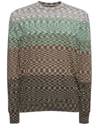 Missoni - Striped Cotton Knit Sweater - Lyst