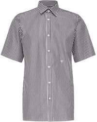 Maison Margiela - Striped Cotton Short Sleeved Shirt - Lyst