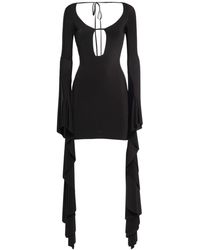 GIUSEPPE DI MORABITO - Maxi Sleeve Jersey Mini Dress - Lyst