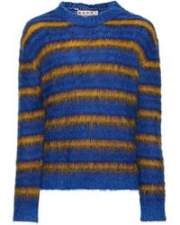 Marni - Iconic Brushed Mohair Blend Knit Sweater - Lyst