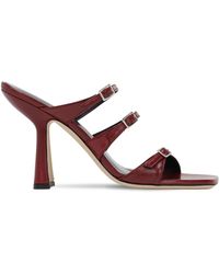 BY FAR Andere materialien sandalen in Braun Damen Schuhe Absätze Schuhe mit flachen und mittelhohen Absätzen 