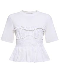 Cecilie Bahnsen - Vilde Jersey Cotton T-Shirt - Lyst