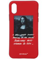 Off-White c/o Virgil Abloh IPhone-Hülle mit Mona Lisa-Print - Rot