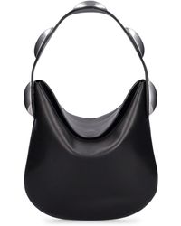 Alexander Wang Dome Leather Hobo Bag in Black | Lyst