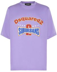 DSquared² - T-shirt en coton imprimé logo - Lyst
