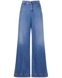 Weekend by Maxmara - Vega Cotton Denim Wide Jeans - Lyst