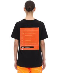MM6 by Maison Martin Margiela T-Shirt In Jersey Di Cotone Logo Gommato - Nero