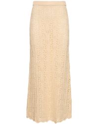 THE GARMENT - Egypt Crochet Cotton Linen Long Skirt - Lyst