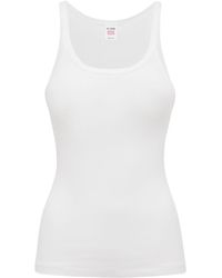 RE/DONE - Ribbed Tank Top - Lyst
