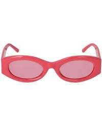 The Attico - Berta Oval Acetate Sunglasses - Lyst