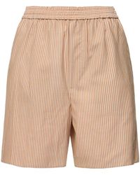 AURALEE - Super Fine Wool Striped Shorts - Lyst