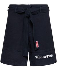 KENZO - Kenzo By Verdy Woven Cotton Judo Shorts - Lyst