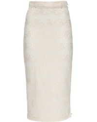 Maryam Nassir Zadeh Philo Lace Midi Skirt - White