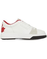 DSquared² - Leaf Bumper Leather Sneakers - Lyst