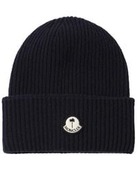 Moncler Genius - Moncler X Palm Angels Carded Wool Beanie - Lyst