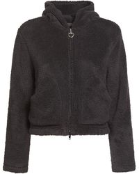 Balenciaga - Heart Zip-Up Faux Fur Sweatshirt - Lyst