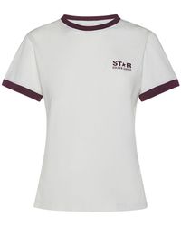 Golden Goose - Star Slim Cotton T-shirt - Lyst