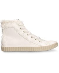 Zimmermann - Sneakers high top in cotone - Lyst