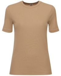 TOTEME - T-shirt Aus Baumwolljersey - Lyst