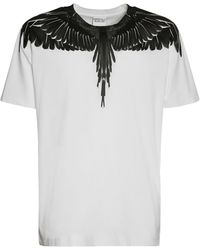 Marcelo Burlon - Icon Wings Print Cotton Jersey T-shirt - Lyst