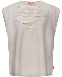 DIESEL - S-Rub Sl Cotton Blend Tank Top - Lyst