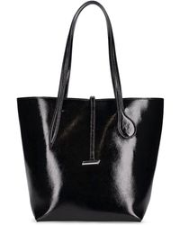 Little Liffner - Midi Sprout Glossy Leather Tote Bag - Lyst