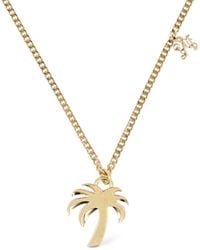Palm Angels - Collana in ottone con charm - Lyst