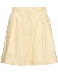 ANDAMANE - Rina High Waist Linen Blend Shorts - Lyst