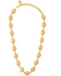 Versace Kurze Halskette Mit Medusa - Mettallic