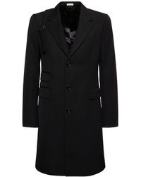 Alexander McQueen - Manteau en laine à boutonnage simple - Lyst