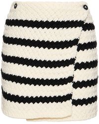 Alanui - Navigators Wool Knit Mini Skirt - Lyst