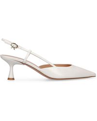Gianvito Rossi - 55Mm Ascent Leather Slingback Pumps - Lyst