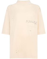 Maison Margiela - Cotton Jersey Logo T-Shirt - Lyst