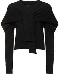 Issey Miyake - Four Sleeved Knitted Cardigan - Lyst