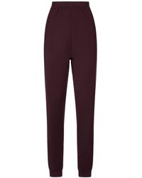 Saint Laurent Wool Sweatpants - Purple